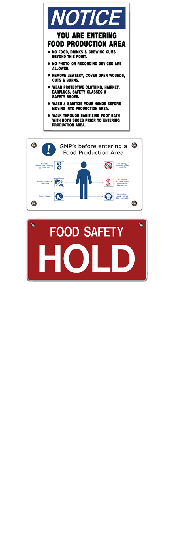 Food Safety Signs